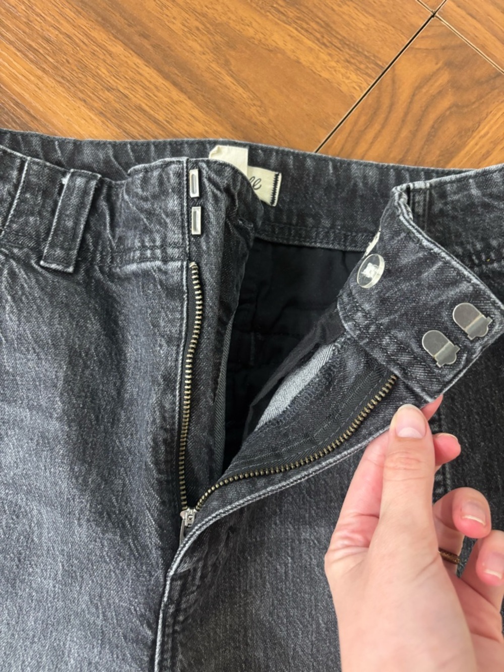 Madewell tapered denim trousers Black - Picture 8 of 15